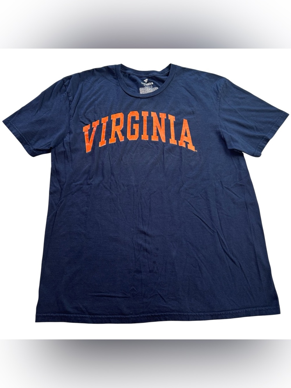 Fanatics University of Virginia Cavaliers Men’s Arch Spellout T-Shirt Blue sz L